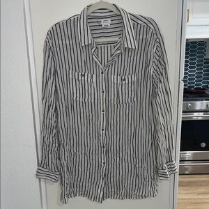 RVCA Monochrome Striped Shirt | M